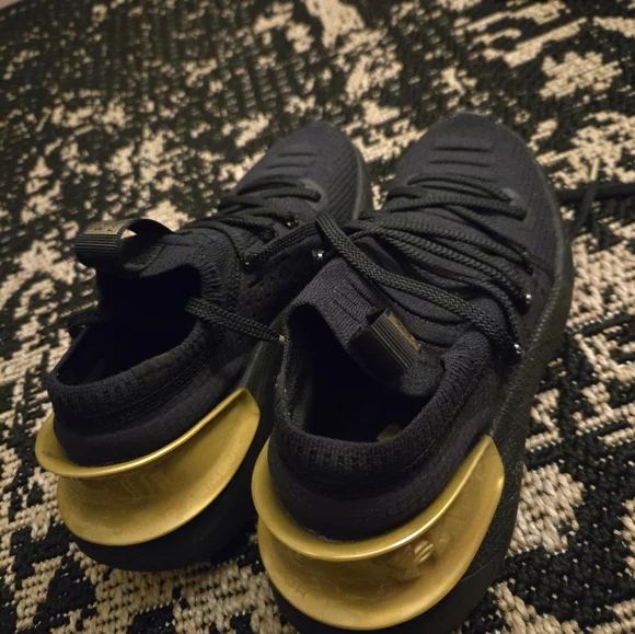 Under Armour Charcoal and Gold Athletic Shoes - Picture 5 of 8